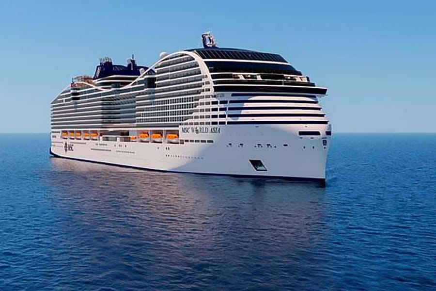 CROCIERA MSC WORLD ASIA NEL MEDITERRANEO